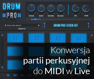 Konwersja partii perkusyjnej do MIDI w Live