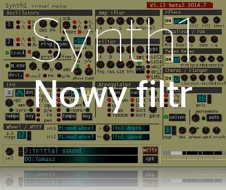 Synth1 - nowy filtr